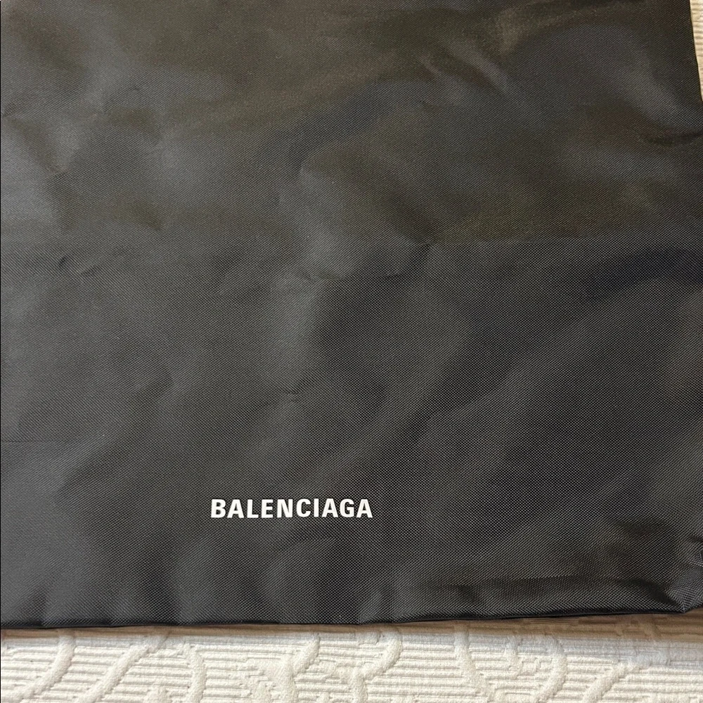 Balenciaga Black Drawstring Backpack